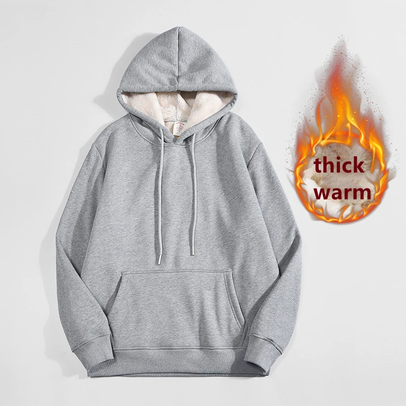 Sherpa Hoodie Fleece - Wysokiej jakości szare bluzy z kapturem