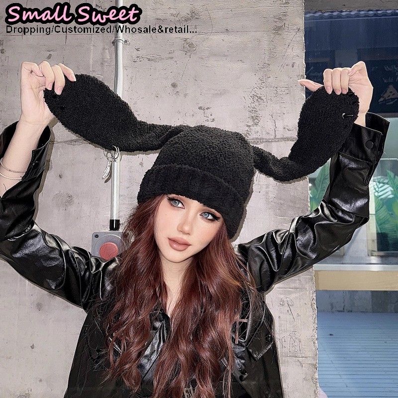 Knit Beanie Hat Warm - Czapka beanie Gothic Lolita Y2K damska