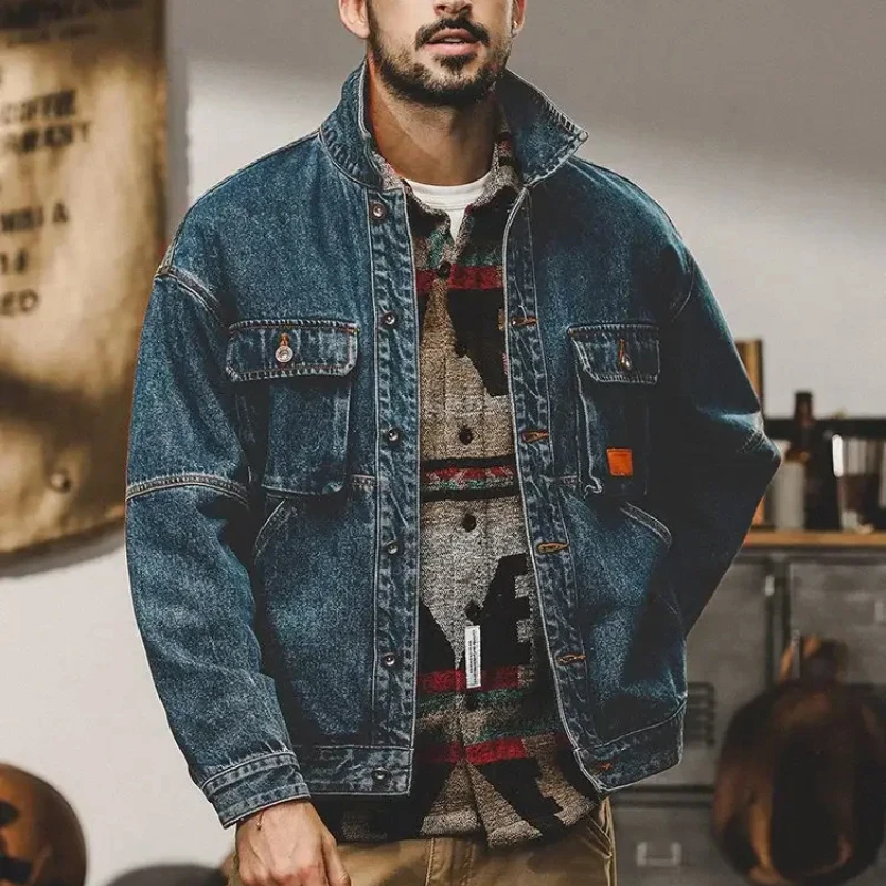 Down Jacket Packable - Zimowy płaszcz kowbojski męski 2025, luźny