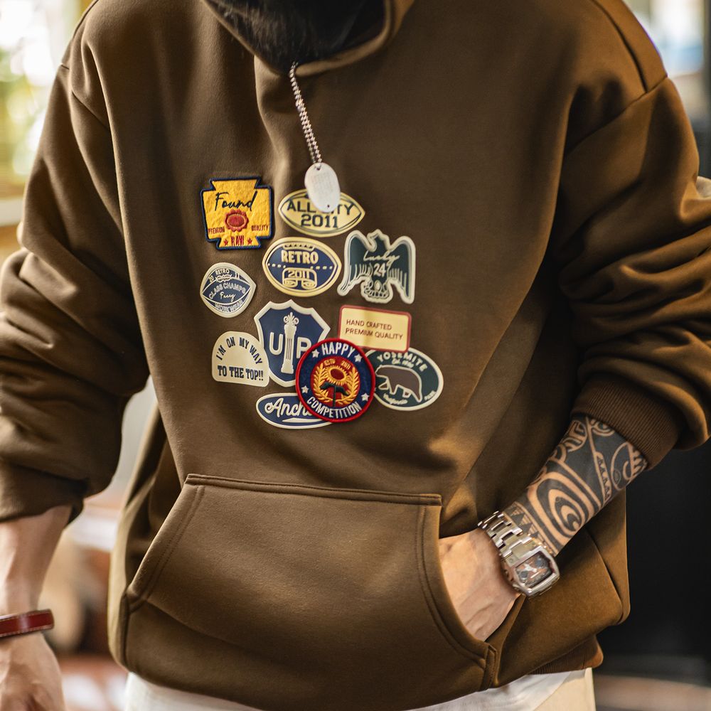 Sherpa Hoodie Fleece - Męska bluza z kapturem Maden Vintage