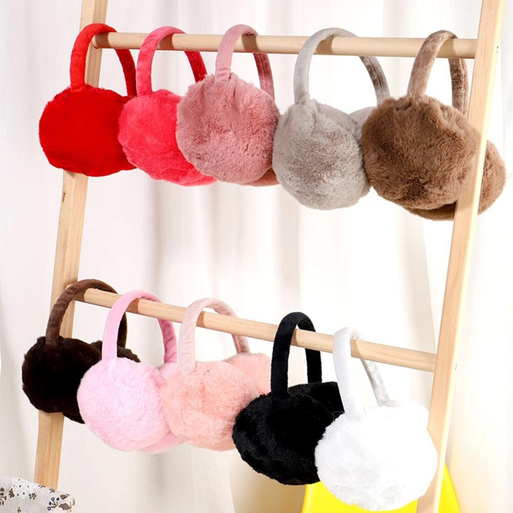 Earmuffs Foldable - Zimowe nauszniki puszyste kobiety mężczyźni sztuczne