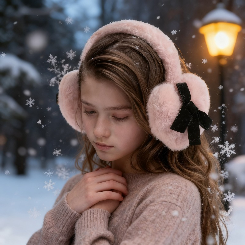Earmuffs Foldable - 1 szt. Damskie zimowe nauszniki w