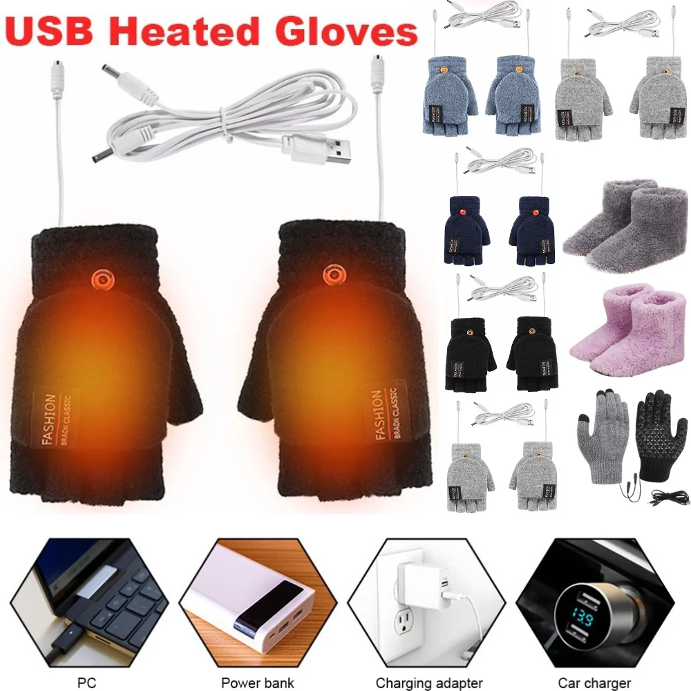 Touch Screen Gloves - Rękawice elektryczne USB z ogrzewaniem, zimowe,