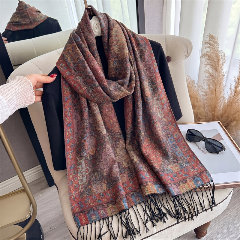 Cashmere Pashmina Wrap - Nowe Luksusowe Damskie Jesienno-Zimowe Szale Kaszmirowe