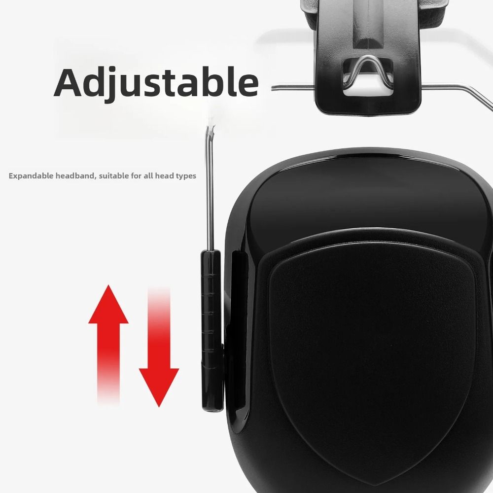 Earmuffs Foldable - Wytrzymałe, dźwiękoszczelne nauszniki ABS, regulowane, wygodne,