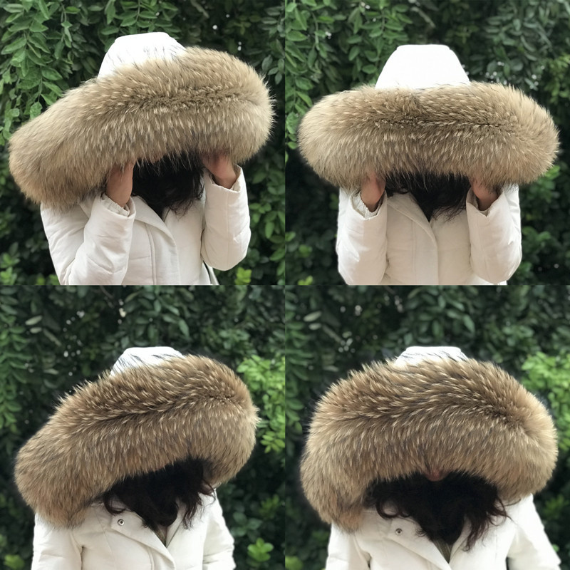 Shawl Wrap Winter - Futrzany kołnierz damski zimowy naturalny kołnierz