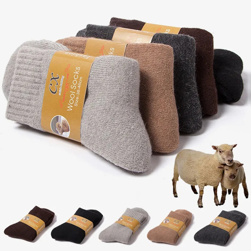 Thermal Sock Wool - 1 para zimowych ciepłych skarpetek damskich