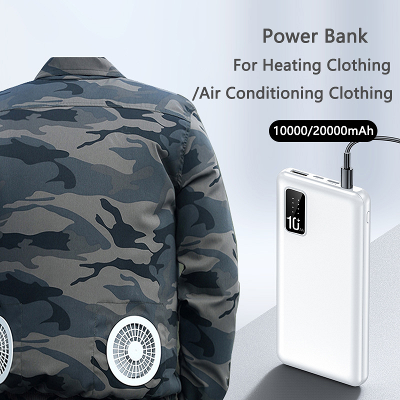 Heated Vest Battery - Powerbank 20000mAh do podgrzewanych kamizelek, kurtk,