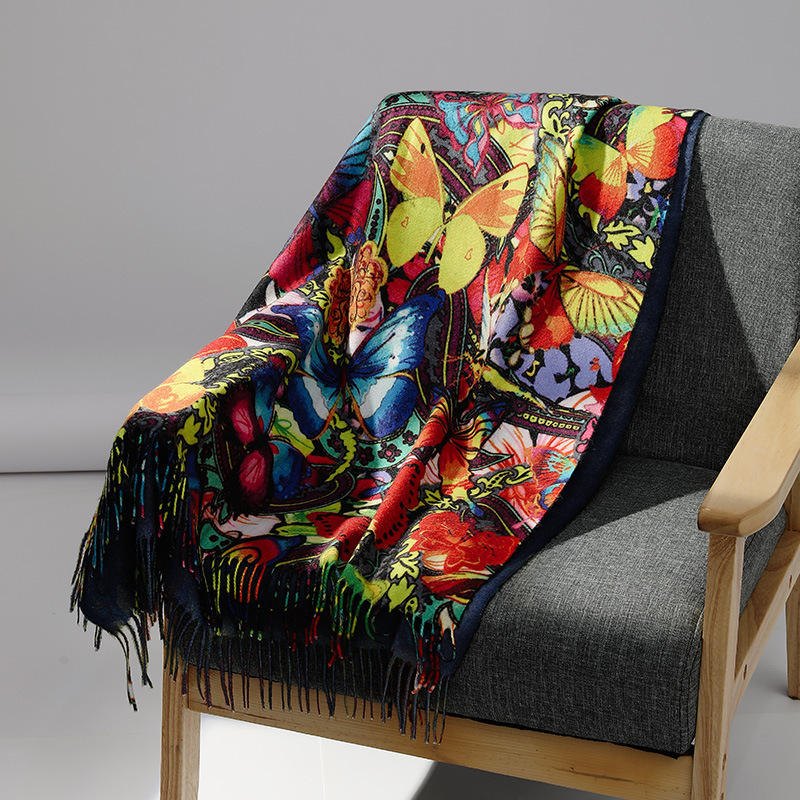Cashmere Pashmina Wrap - Luksusowa marka obraz olejny kaszmirowy szalik