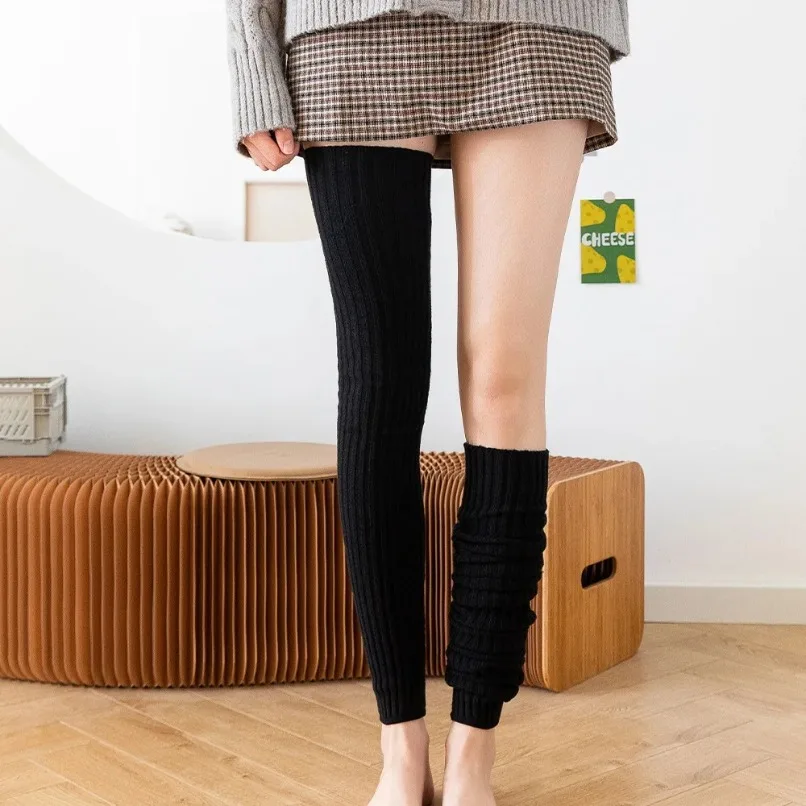 Thermal Sock Wool - Powyżej podkolanówki termiczne damskie ocieplacze na