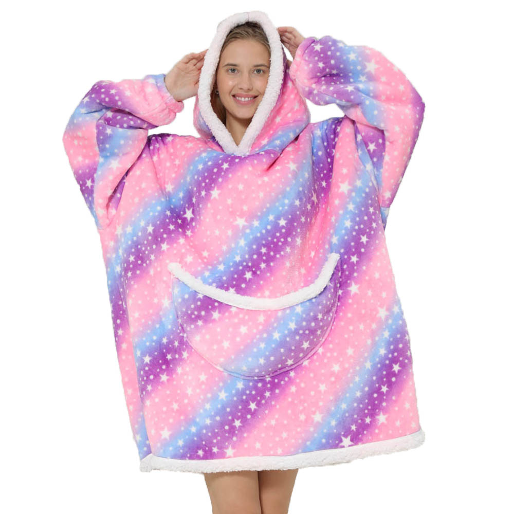 Leniwa bluza z kapturem koc Ov – Sherpa Hoodie Fleece recenzja i cena
