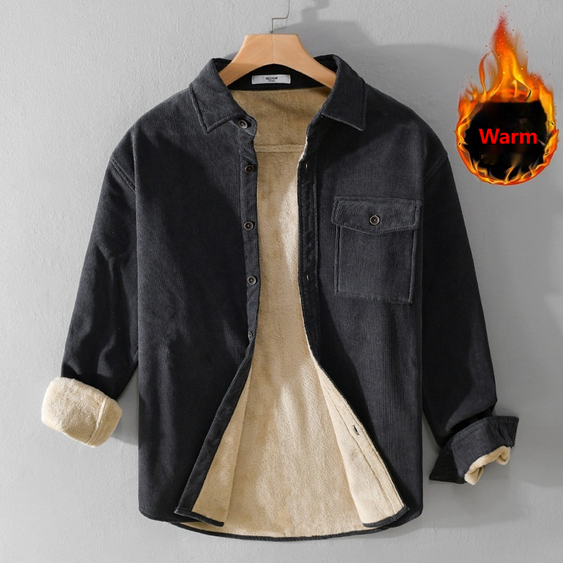 Męska koszula-kurtka z sztruks – Flannel Shirt Lined recenzja i cena