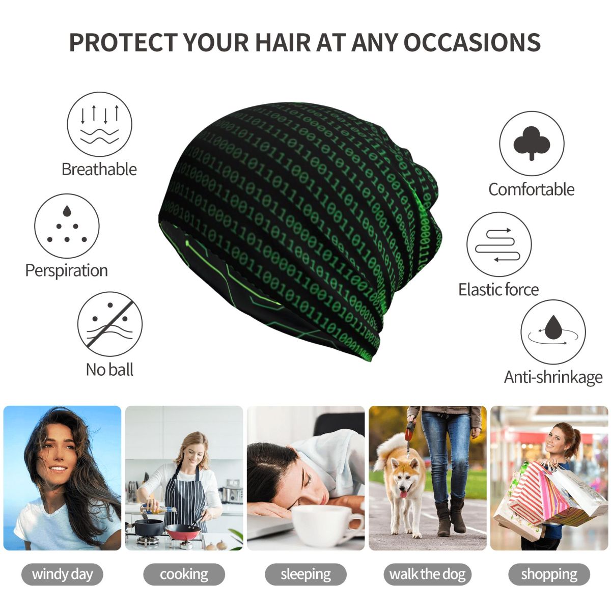 Kod Binarny Wewnątrz Koc Narzu – Knit Beanie Hat Warm recenzja i cena