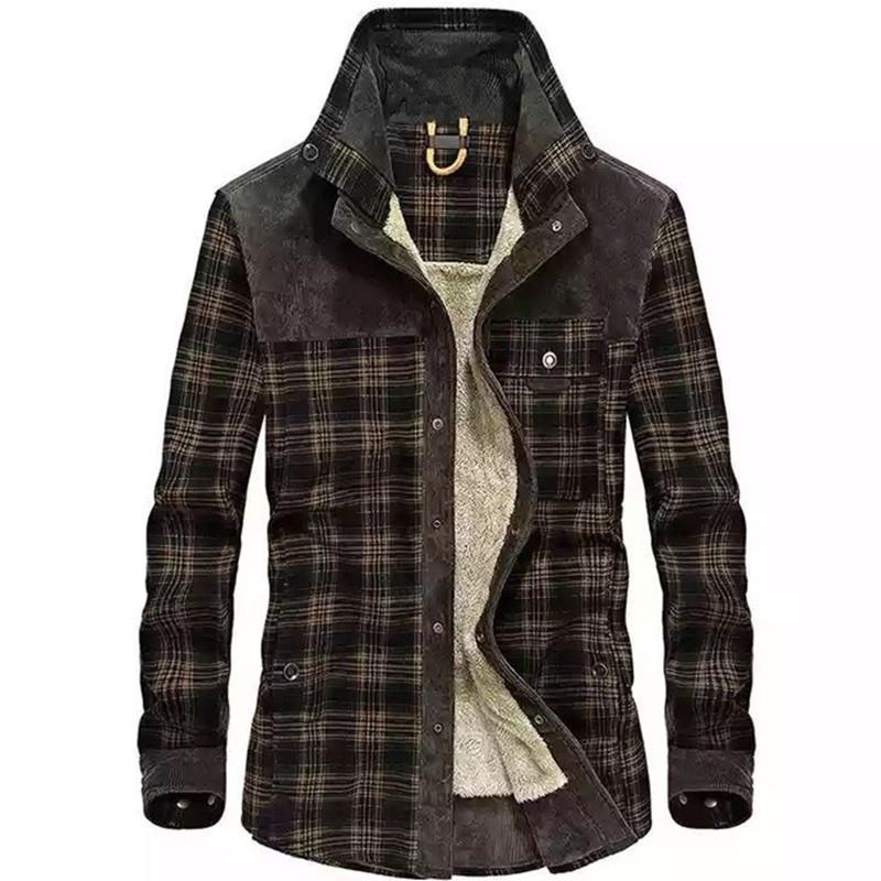 Męska koszula-kurtka w stylu v – Flannel Shirt Lined recenzja i cena