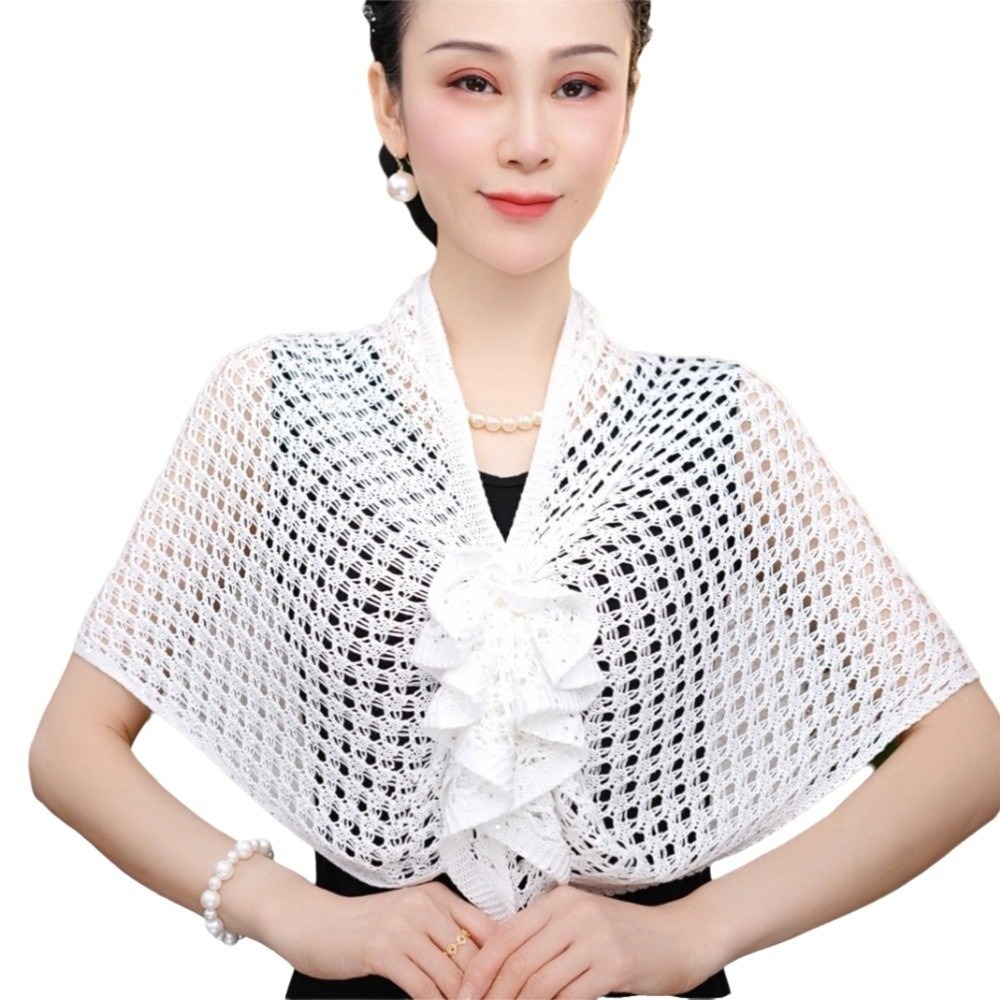 Kardigan z błyszczącym wzorem, – Shawl Wrap Winter recenzja i cena