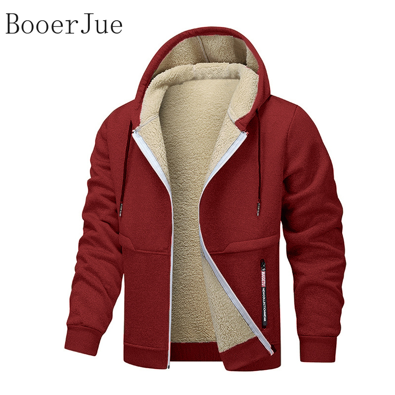 Gruba kurtka z kapturem i zamk – Sherpa Hoodie Fleece recenzja i cena