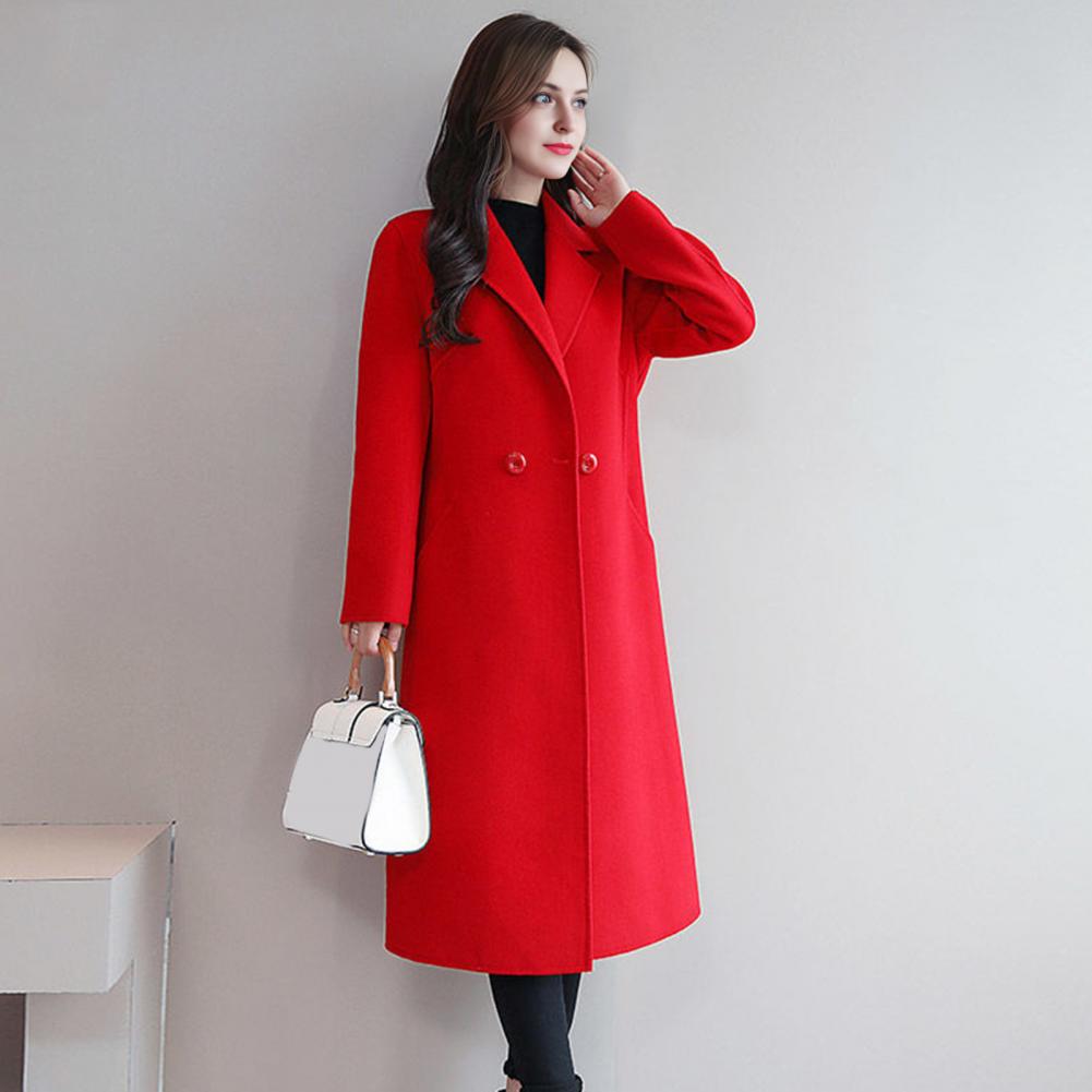 Damski płaszcz wełniany, jedno – Wool Coat Peacoat recenzja i cena