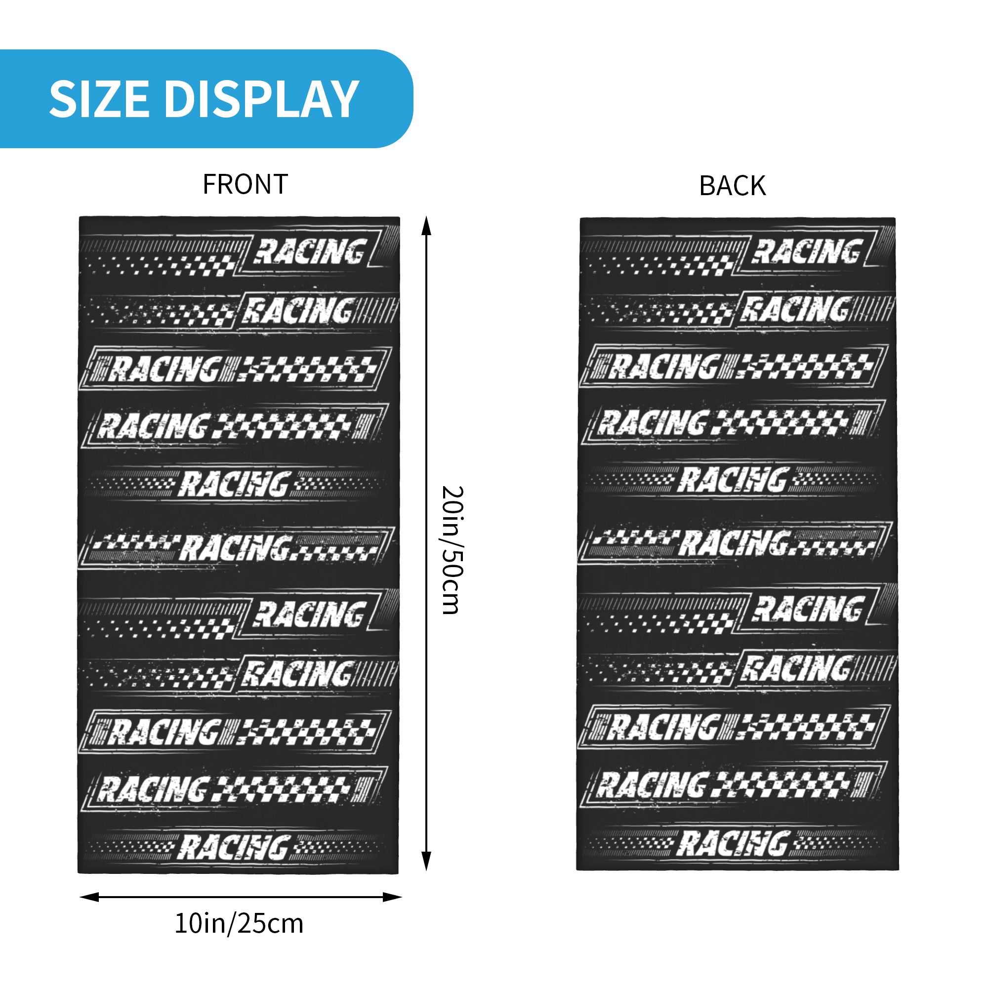 Bandana z logo wyścigowym, wzó – Neck Gaiter Fleece recenzja i cena