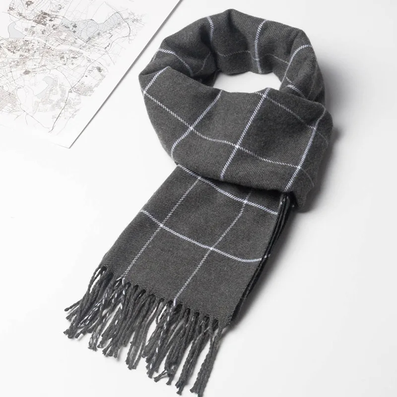 2023 Nowy zimowy szalik męski  – Wool Scarf Men recenzja i cena