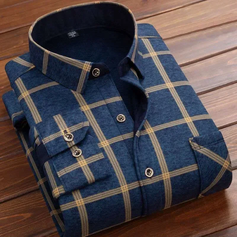 Męskie koszule zimowe z długim – Flannel Shirt Lined recenzja i cena