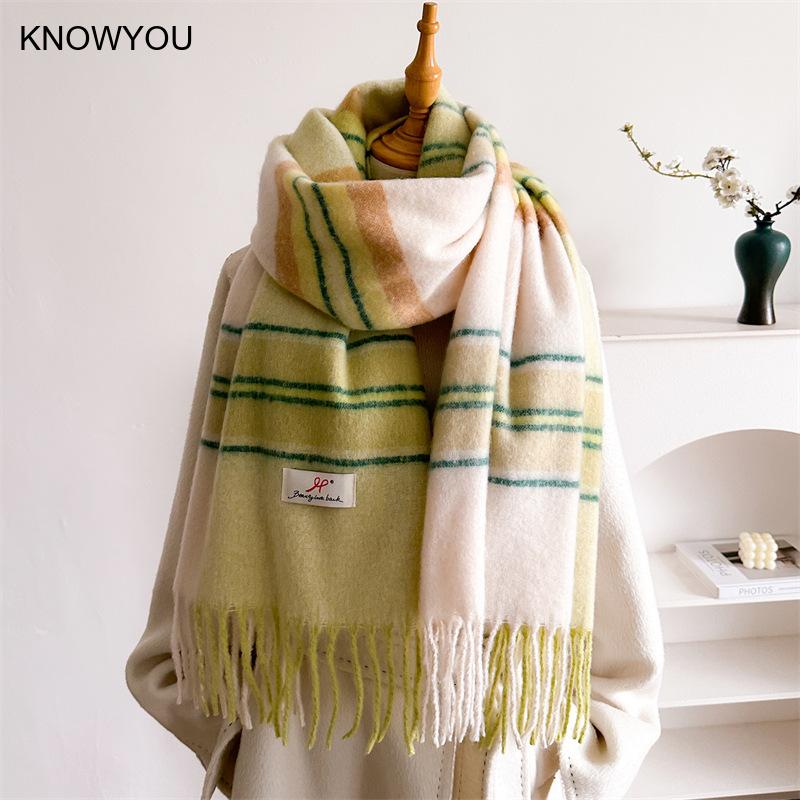 Szalik zimowy damski 2026, gru – Cashmere Pashmina Wrap recenzja i cena