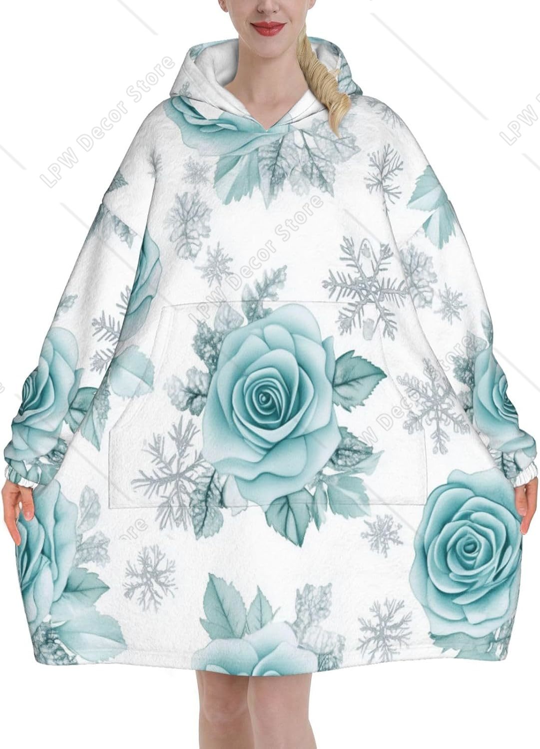 Niebieska Róża Płatek Śniegu K – Sherpa Hoodie Fleece recenzja i cena