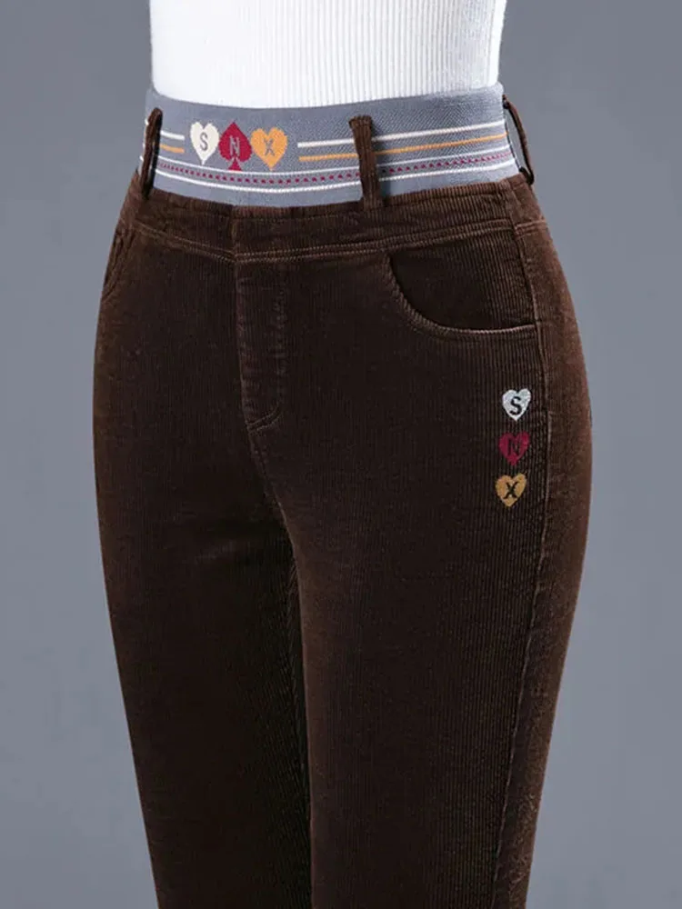 Zimowe grube z pluszową wyśció – Corduroy Pant Warm recenzja i cena
