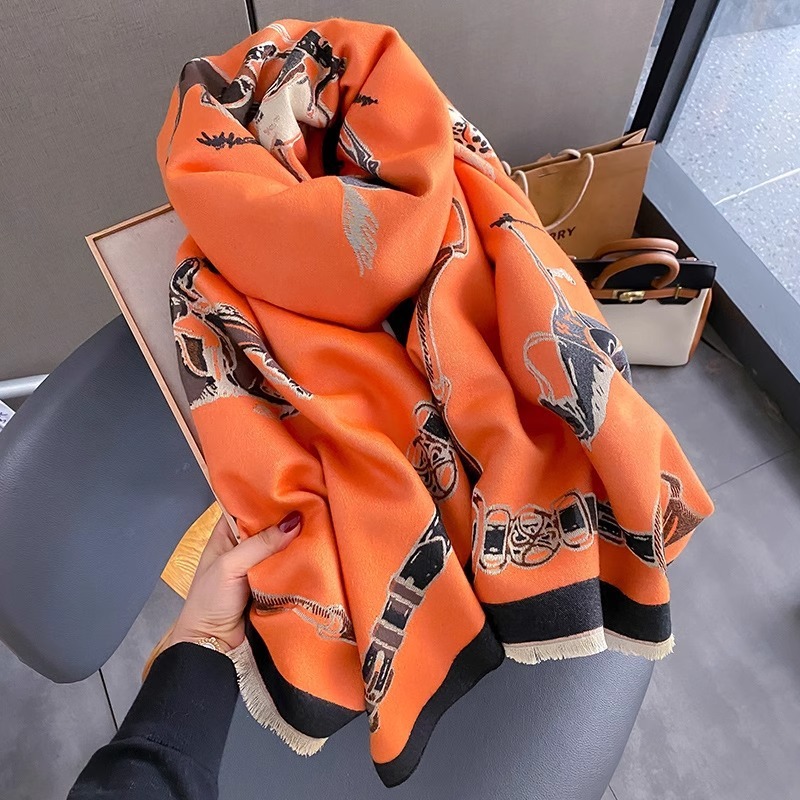 Szalik Retro Rider Horse Imita – Wool Scarf Men recenzja i cena