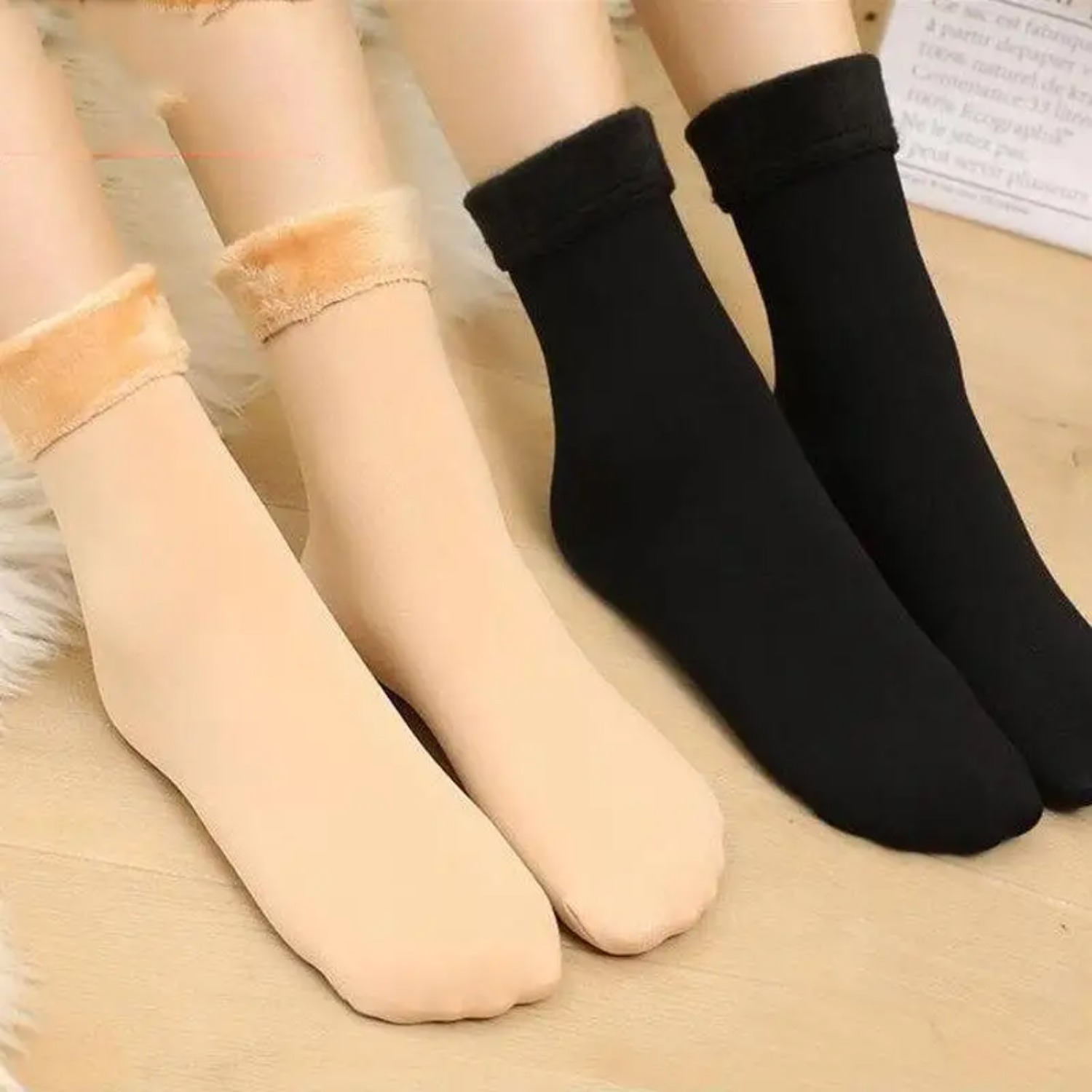 5 par/ Zimowe ciepłe jednolite – Thermal Sock Wool recenzja i cena