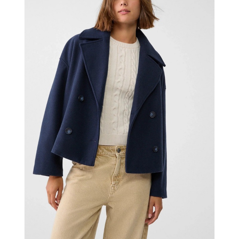 Damski płaszcz oversize dwurzę – Wool Coat Peacoat recenzja i cena