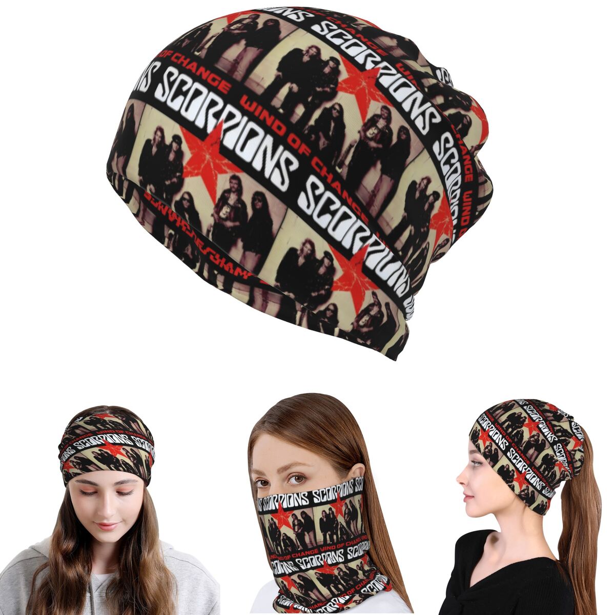 Scorpions Bandana Rockowa Chus – Knit Beanie Hat Warm recenzja i cena