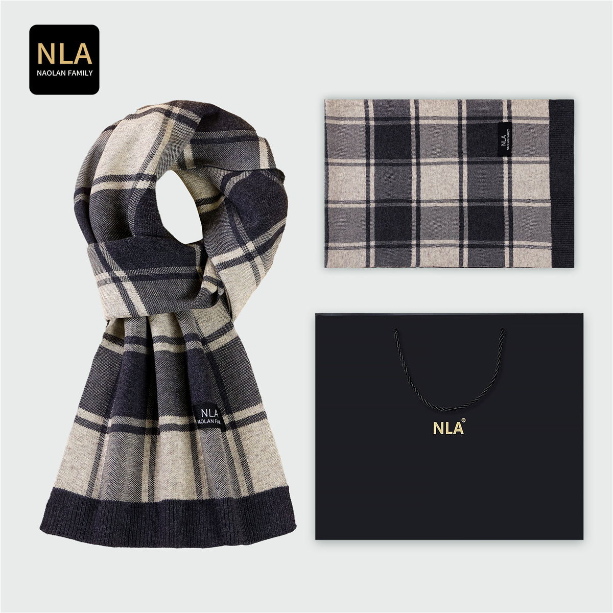 Pudełko prezentowe Dzianinowy  – Wool Scarf Men recenzja i cena