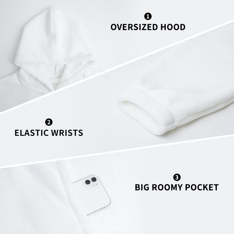 Bluza z kapturem, koc, damska  – Sherpa Hoodie Fleece recenzja i cena