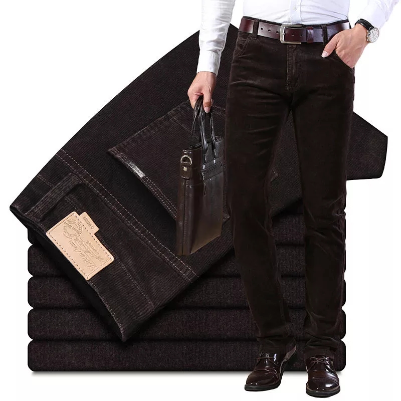 Jesienne zimowe męskie grube c – Corduroy Pant Warm recenzja i cena