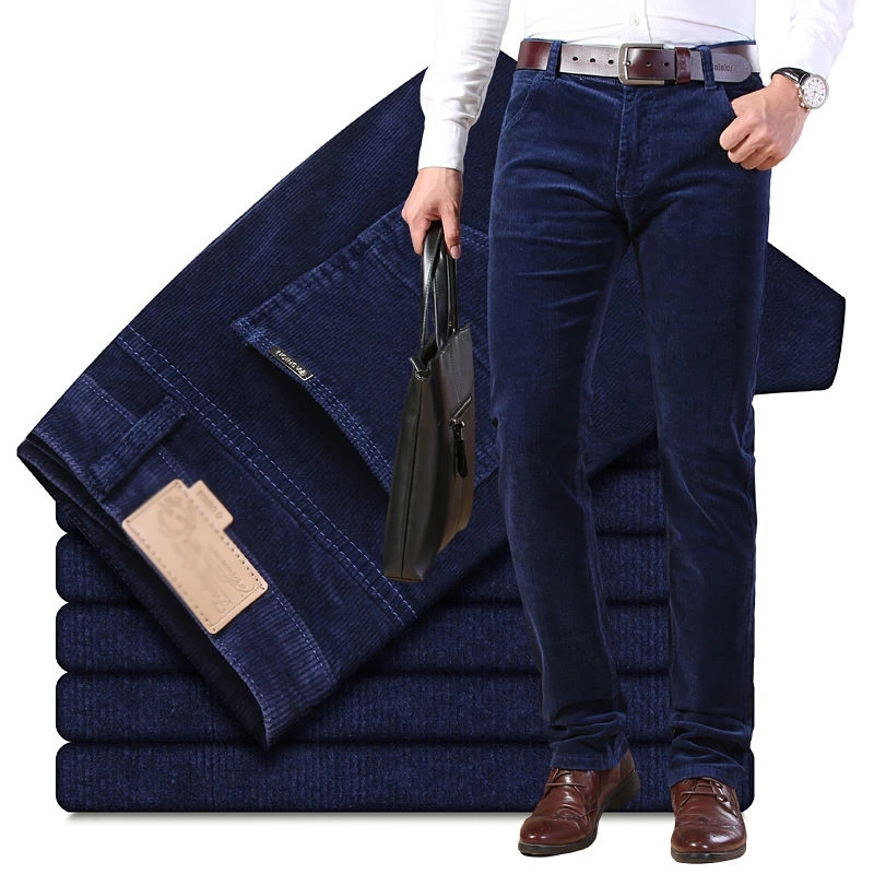Jesienne zimowe męskie grube c – Corduroy Pant Warm recenzja i cena